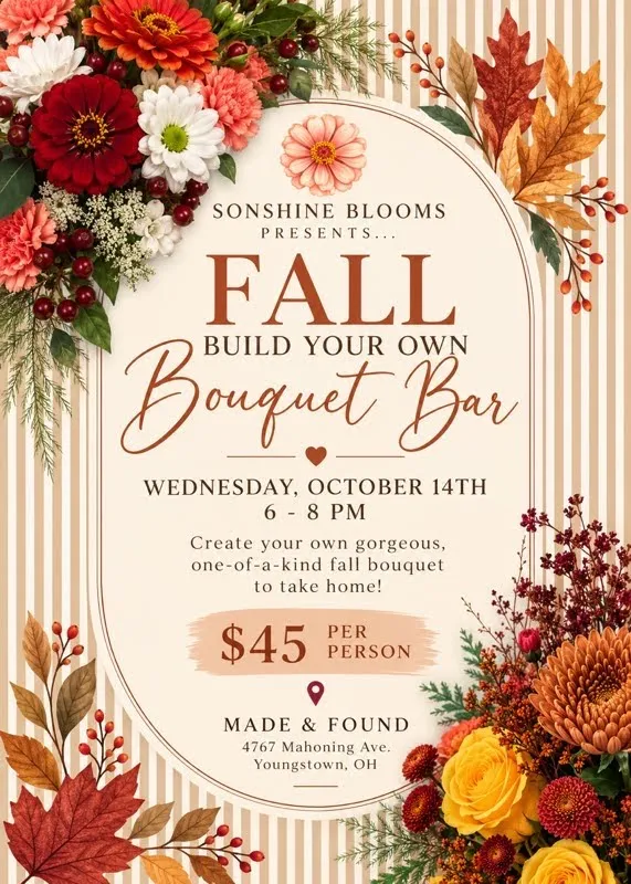 🍂 Fall Build-Your-Own Bouquet Bar 🌻