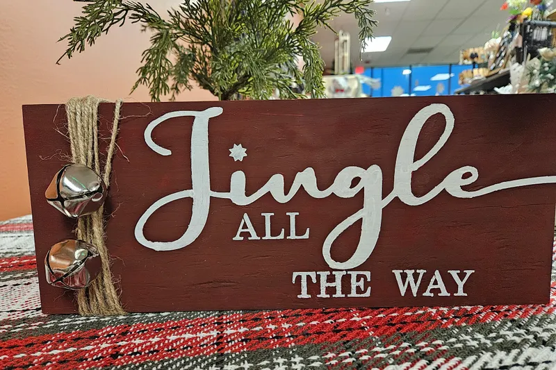 Jingle All the Way Block Sign
