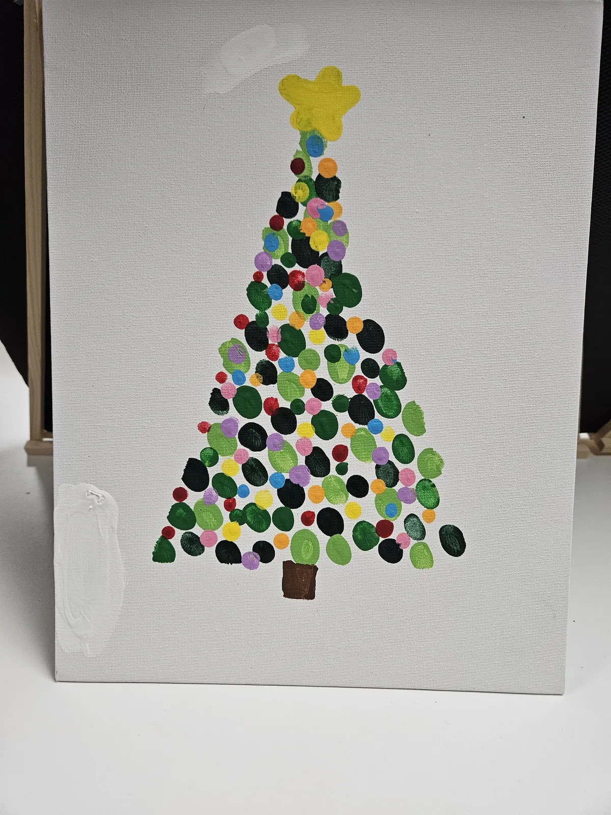 🎨 Kids Class: Fingerprint Canvas Tree