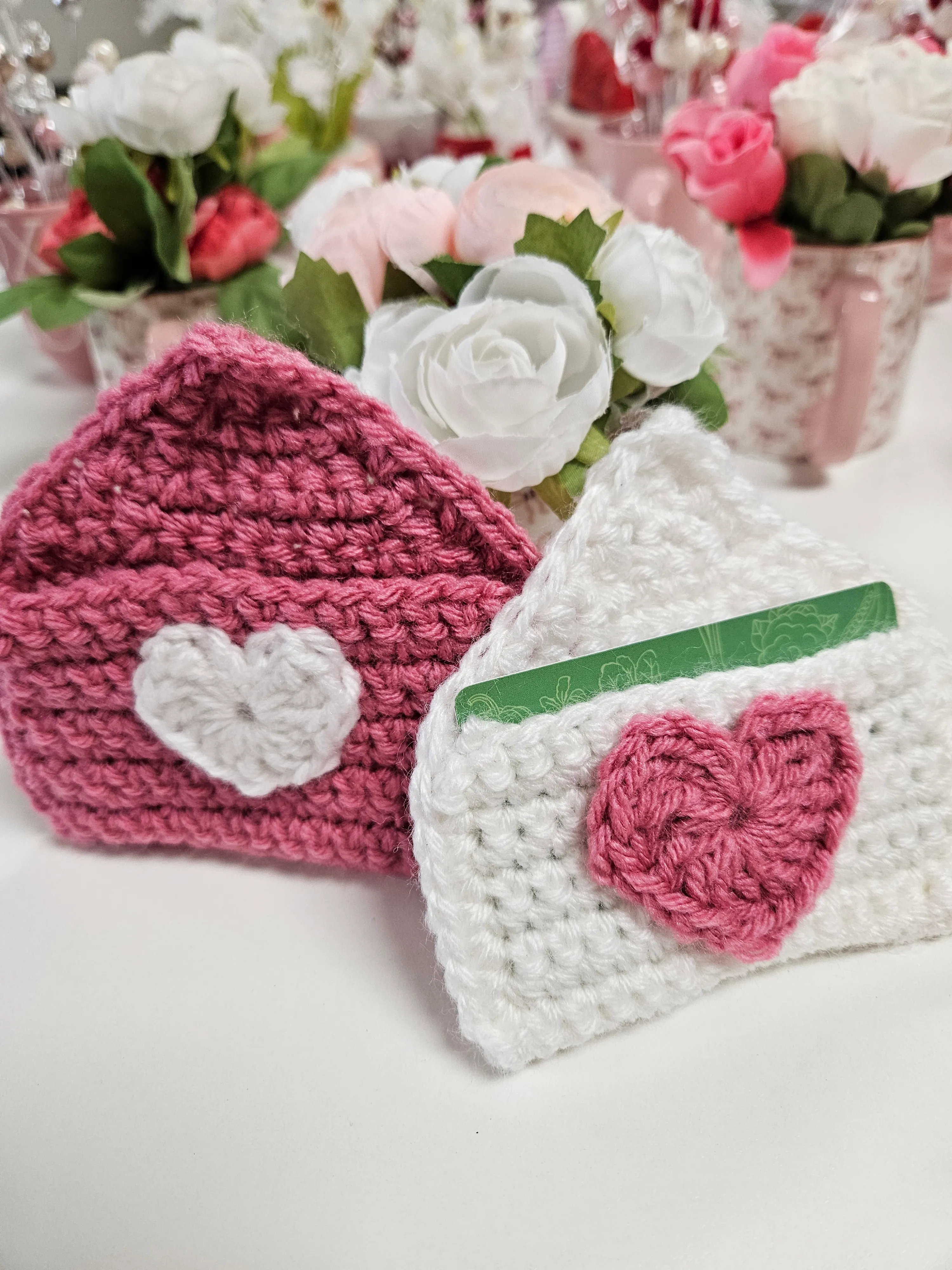 🧶 Crochet Valentine’s Envelope – Gift Card Holder