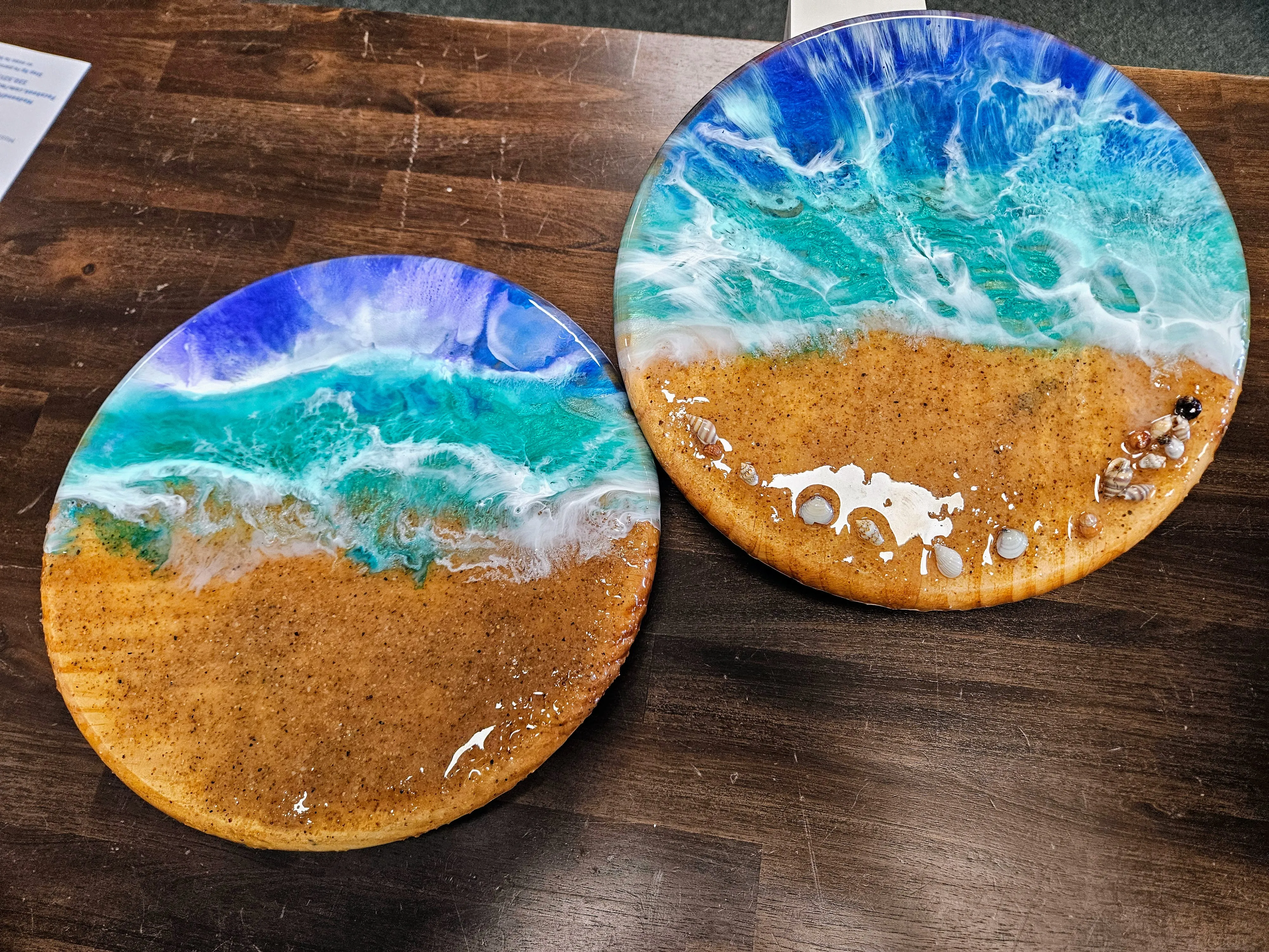 🌊 Resin Ocean Wave Food-Safe Tray Workshop