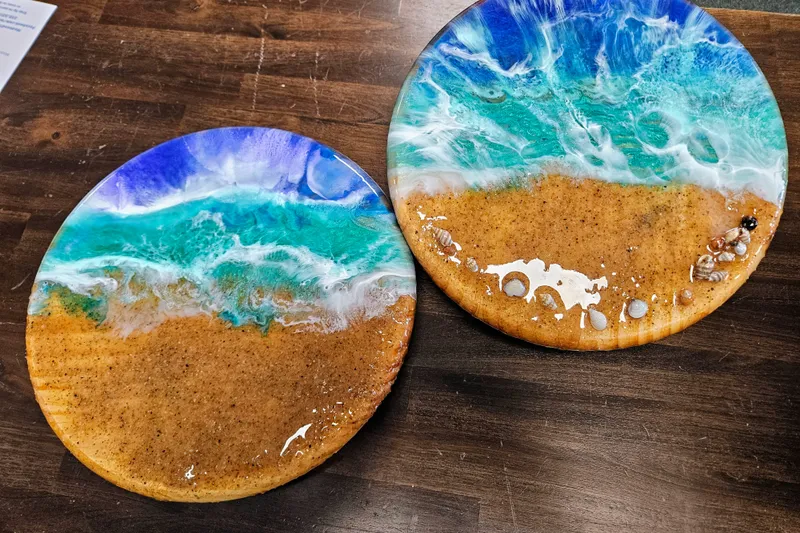🌊 Resin Ocean Wave Food-Safe Tray Workshop