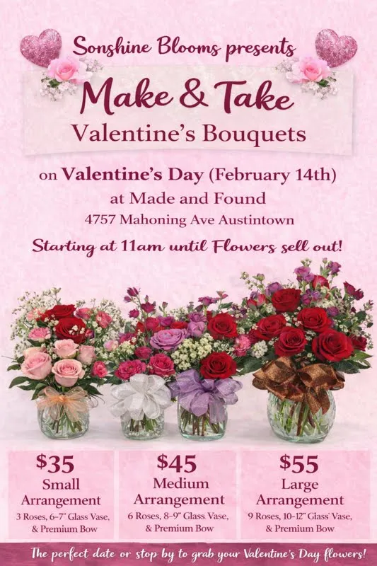 🌸 Make & Take Valentine’s Bouquets 🌸 Large Arrangement