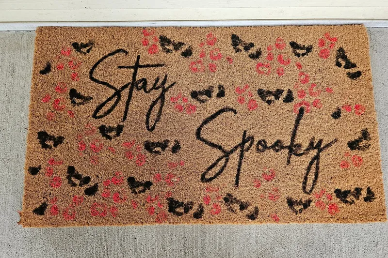 🍂🎃 Fall or Halloween Door Mat Painting