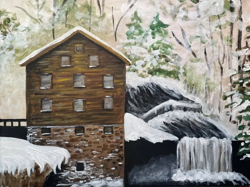 Paint Class: Winter at Lanterman’s Mill
