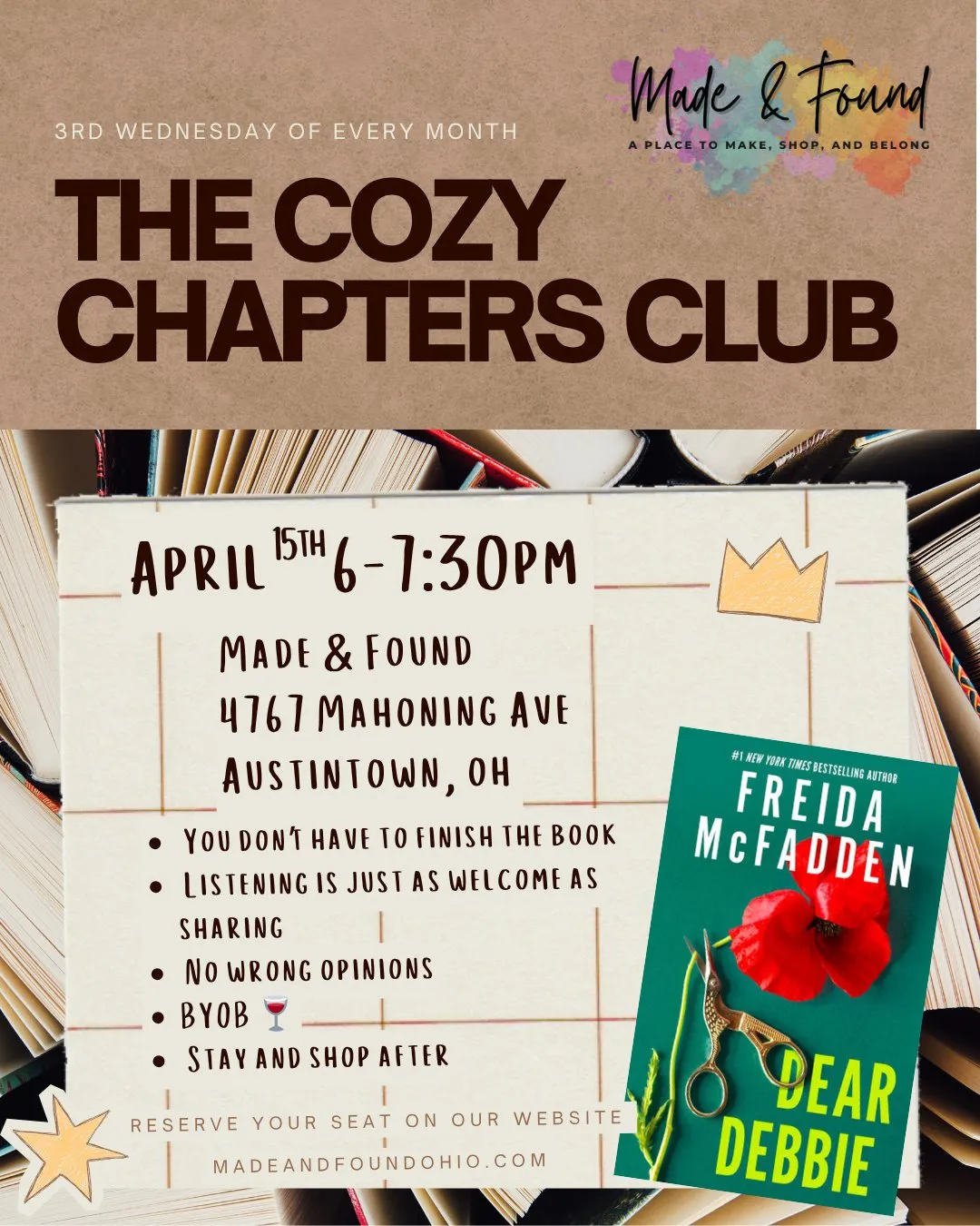 π The Cozy Chapters Club π (Book Club)