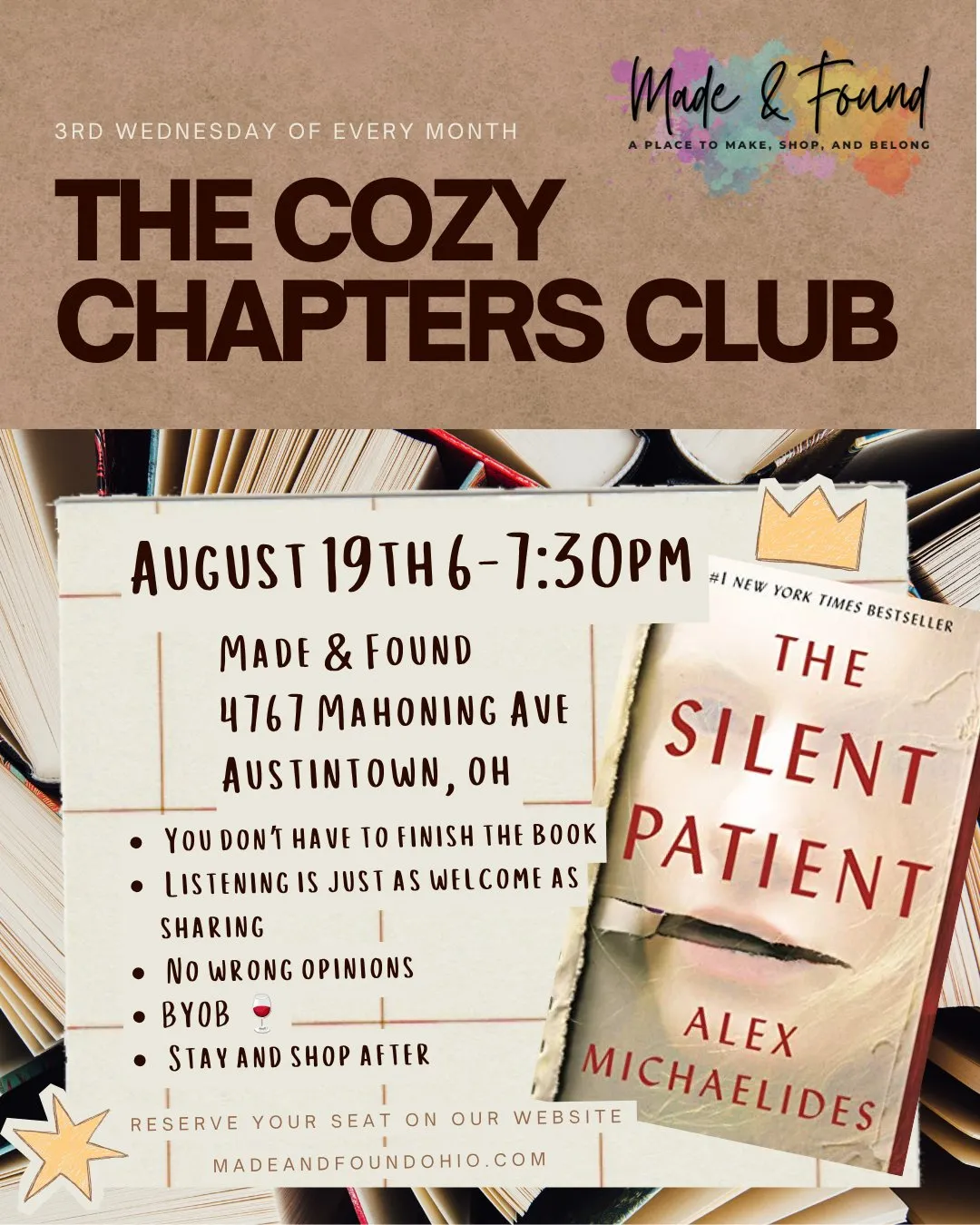 π The Cozy Chapters Club π (Book Club)