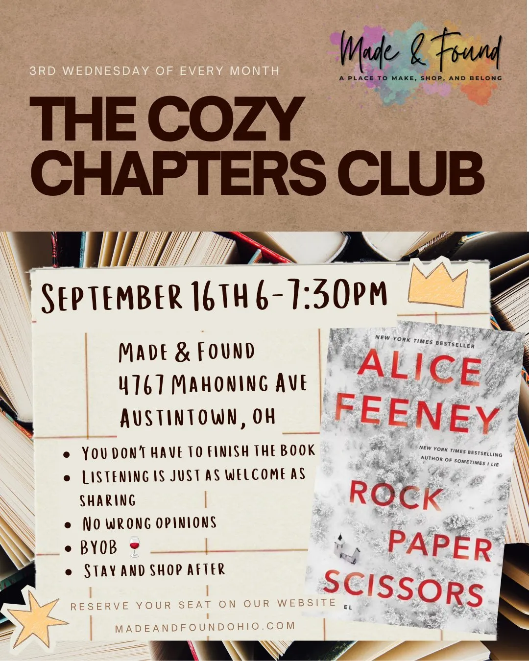 📕 The Cozy Chapters Club 📕 (Book Club)