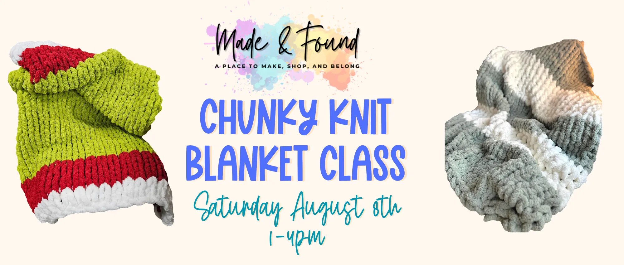 Chunky Knit Blanket Workshop