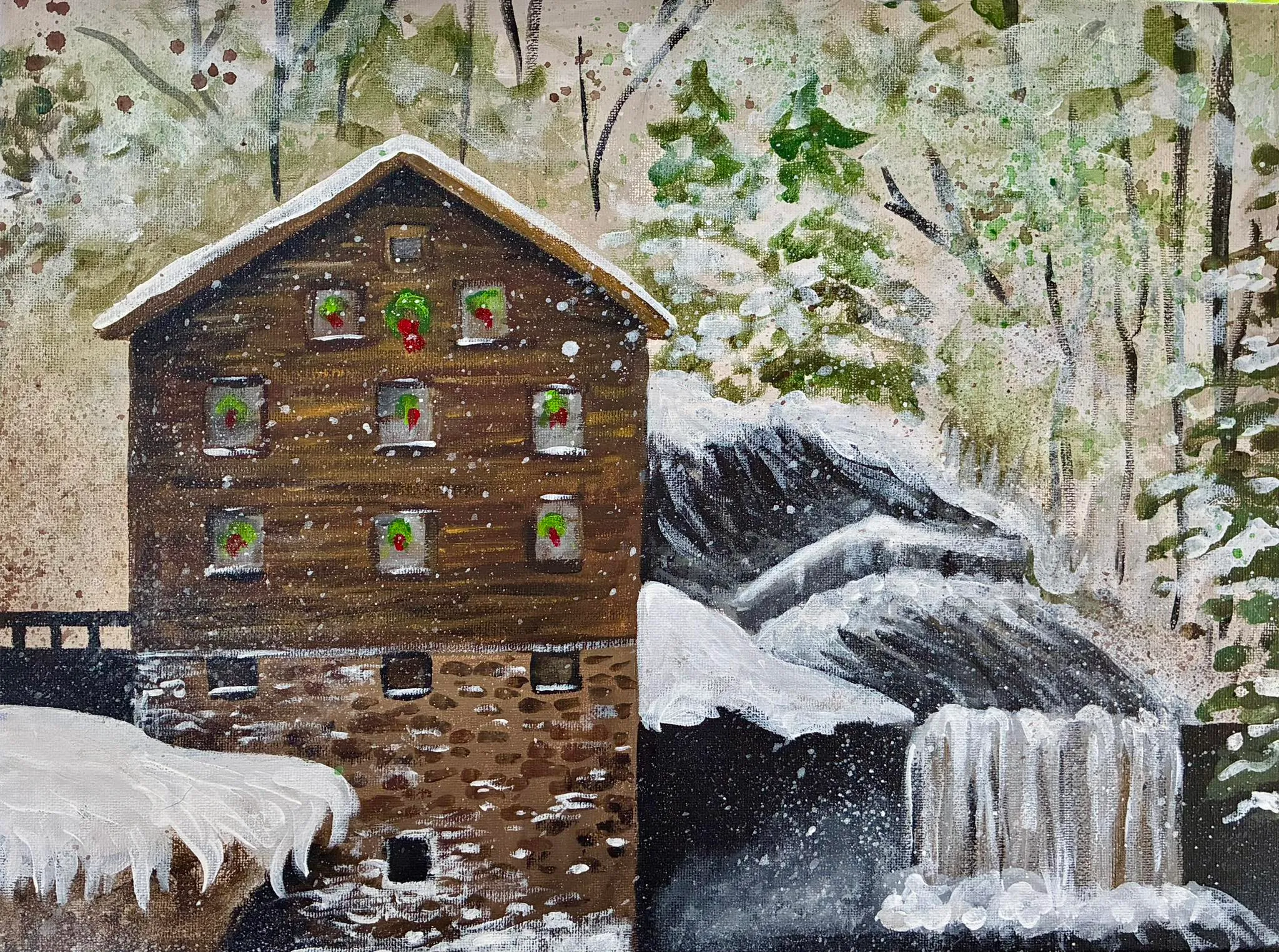 🎄✨ Christmas in July Paint Class - Christmas at Lanterman’s Mill