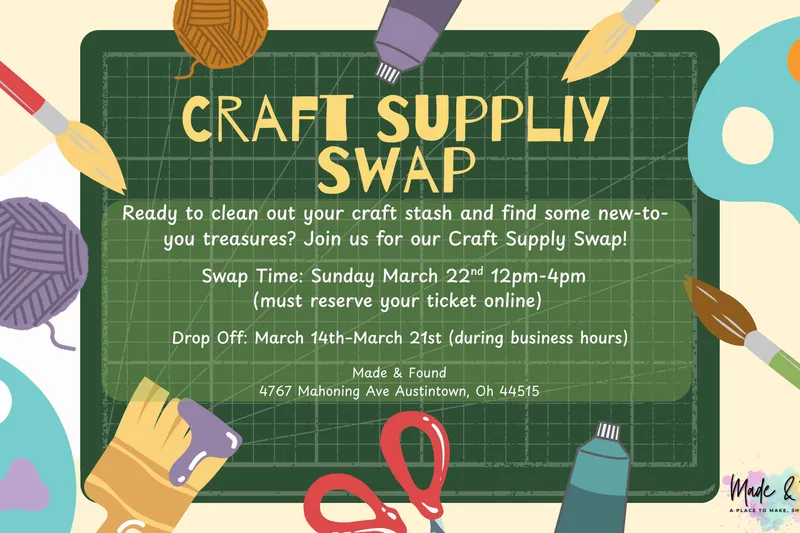 🧵✂️ Craft Supply Swap  🎨🧶