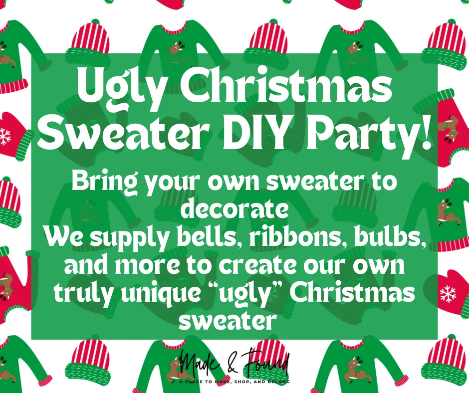 🎅 Ugly Christmas Sweater DIY Party