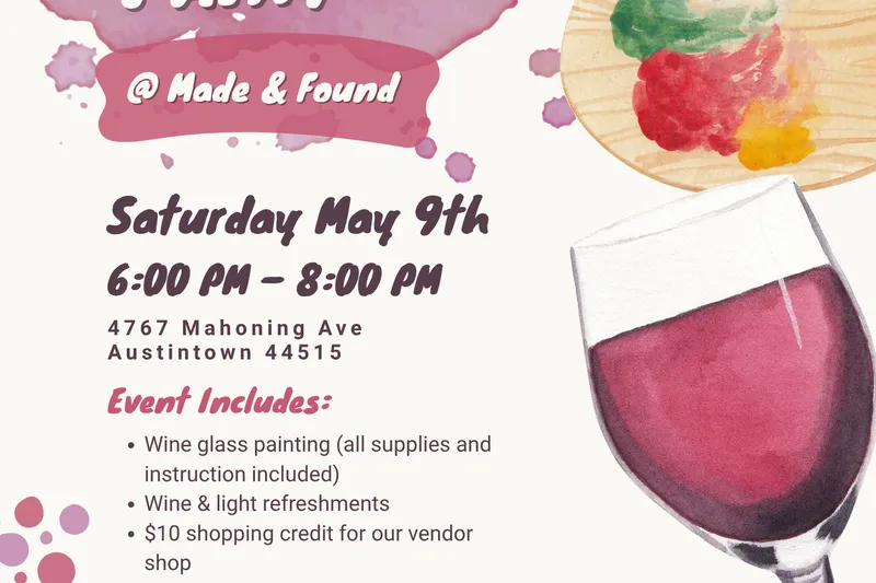 🍷 Sip, Shop & Paint Night 🎨