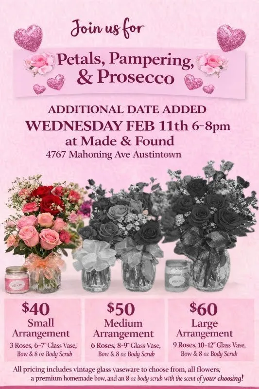 πΈ Petals, Pampering & Prosecco Party πΈ Small Arrangement
