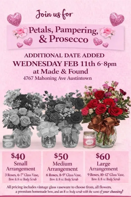 🌸 Petals, Pampering & Prosecco Party 🌸 Large Arrangement