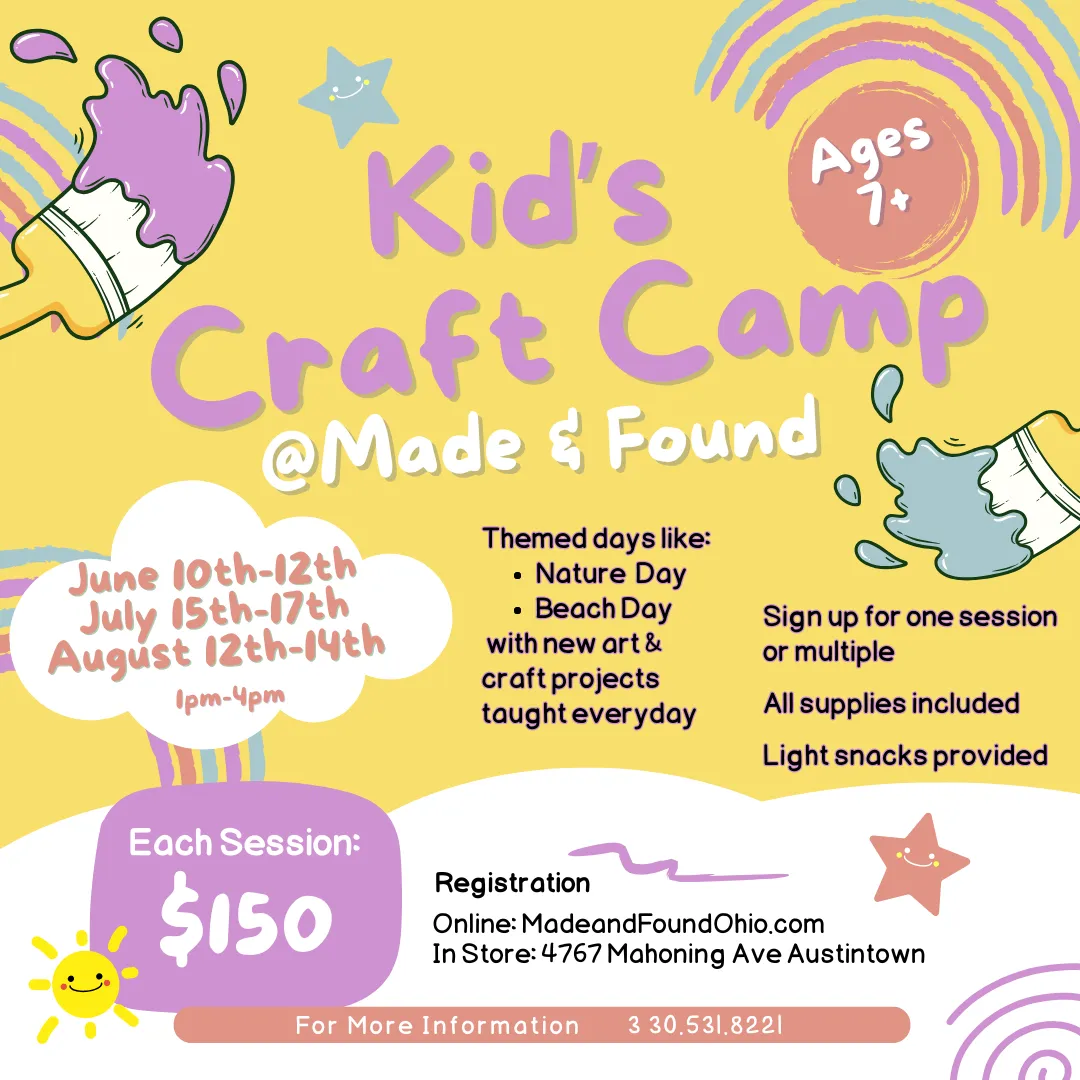 Kid's Craft Camp - August 12th-14th